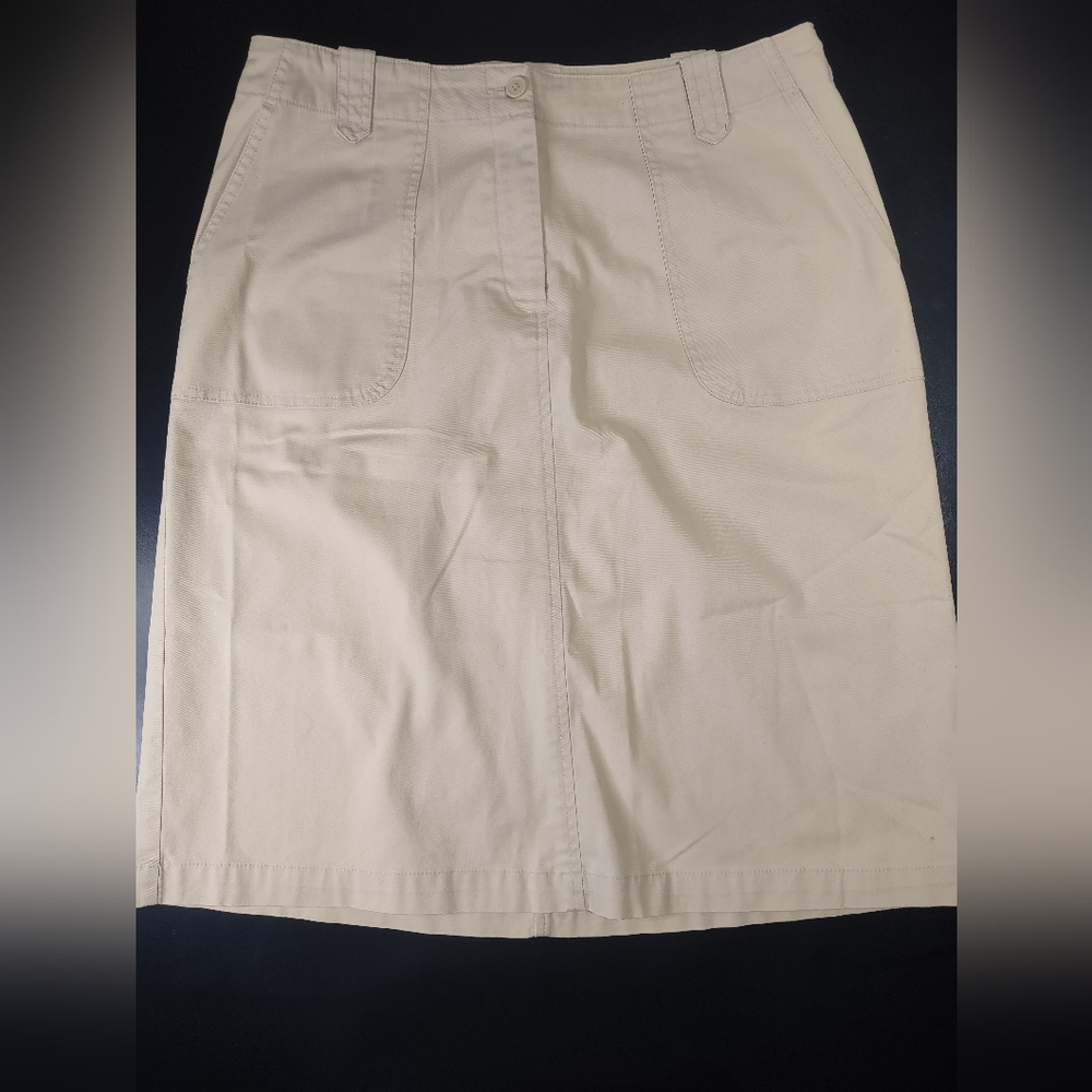 Talbots Stretch Beige Skirt